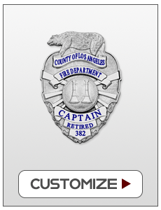 Customize your Los Angeles County Fire Department small badge S561A