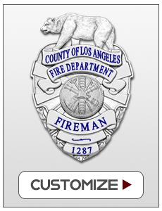 Customize your Los Angeles County Fire Department badge S561
